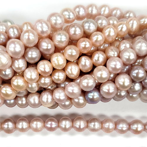 FRESHWATER PEARL POTATO 6.5-7MM NATURAL LAVENDER